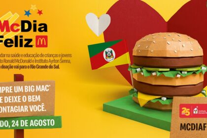 McDia Feliz 2024 acontece neste sábado, 24 de agosto, em todo o BrasilMcDia Feliz 2024 acontece neste sábado, 24 de agosto, em todo o Brasil