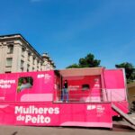 Em 2023, o Programa Mulheres de Peito realizou 24.690 exames e percorreu 47 municípios com as Carretas da Mamografia