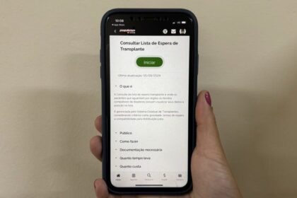 Pacientes que estão na fila de espera por um transplante de órgão ou tecido podem consultar posição na fila pelo aplicativo do Poupatempo, disponível para celulares com sistema operacional Android e IOS