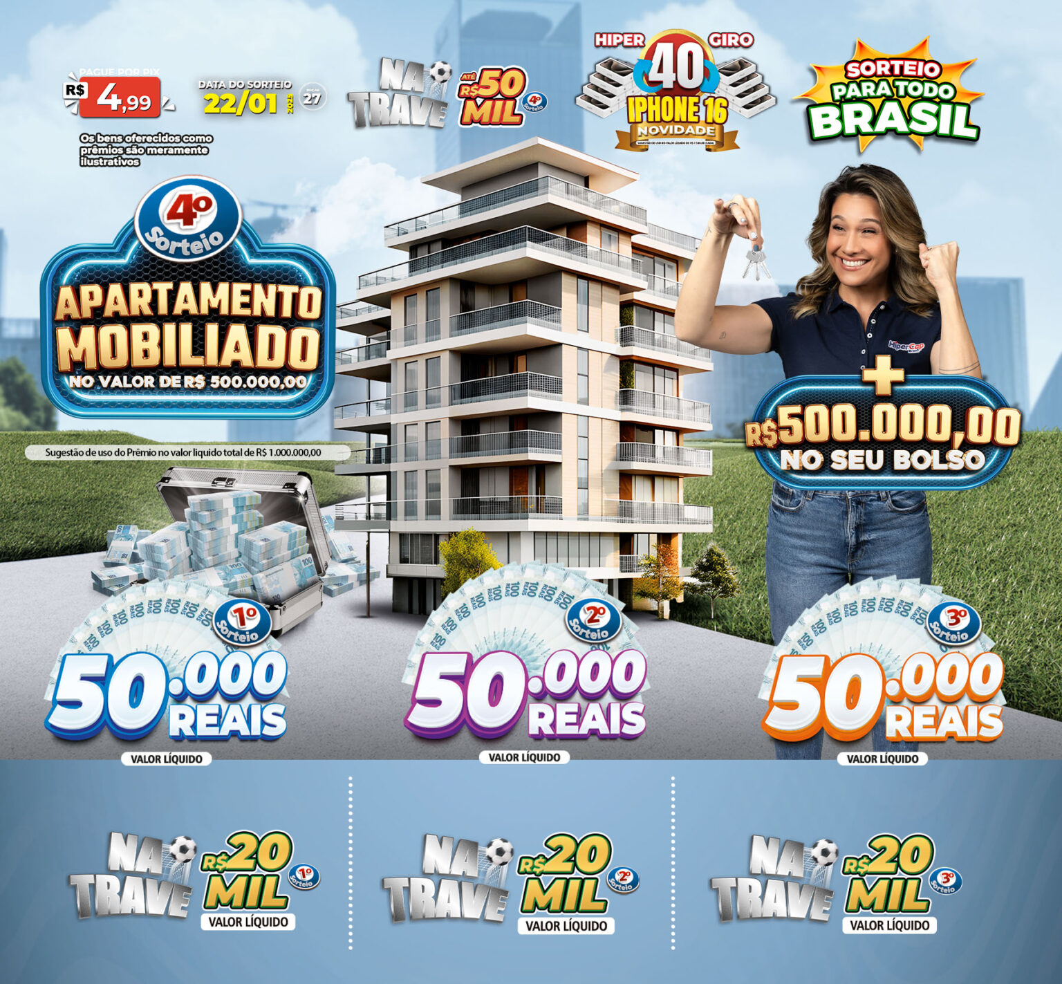 apartamento mobiliado