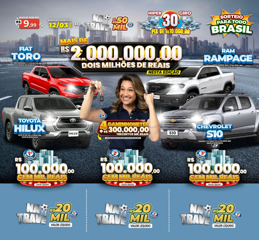 toreio hipercap 2 milhoes