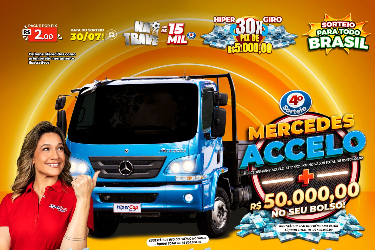 sorteio caminhao vida cap